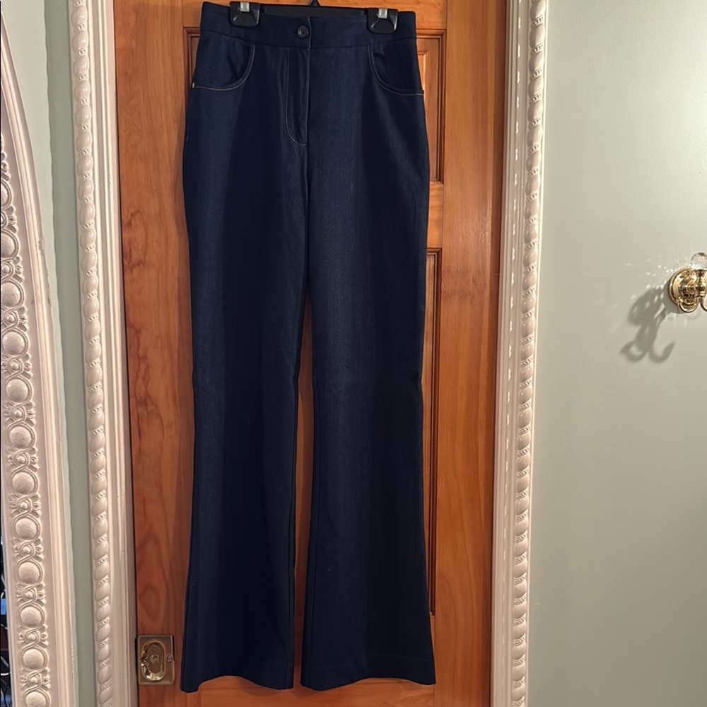 Diane Von Furstenberg Black Flare Jeans